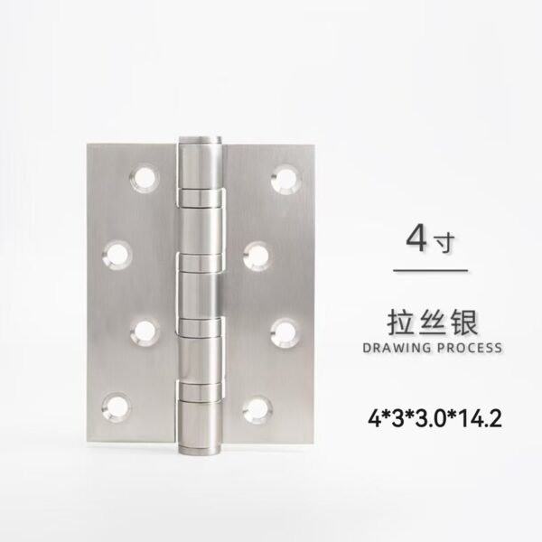 微信图片_20250703001838 Stainless Steel Door Hinges - 4 x 3 Inch Ball Bearing Hinges with Square Corners - Heavy Duty