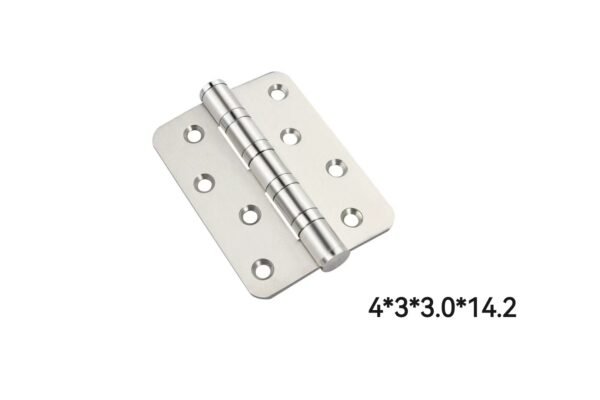 微信图片_20250703001821 Ball Bearing Door Hinges, 4 x 3 Inches Door Hinges, Heavy Duty Stainless Steel Hinges, 5/8'' Radius Corner, Smooth and Quiet, Non Removable Pin, Brushed Nickel