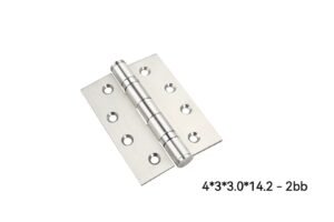 4" Heavy Duty Stainless Steel Door Hinge,  4 x 3 Inch Ball Bearing Door Hinges with Square Corners for Commercial and Residential Doors