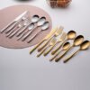 CJ-0007  Talheres Spiral Handle Flatware Sets // metal Flatware Set // wedding Cutlery Set // sustainable Flatware Set // sustainable Stainless Steel Flatware // custom Talheres Unique Gold Flatware