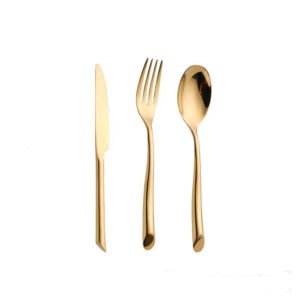 CJ-0007  Talheres Spiral Handle Flatware Sets // metal Flatware Set // wedding Cutlery Set // sustainable Flatware Set // sustainable Stainless Steel Flatware // custom Talheres Unique Gold Flatware