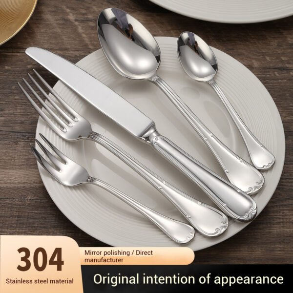 CJ-0008   Cutlery Set // stainless Steel Cutlery Hotel Wedding Flatware Set // bulk Luxury Gold Stainless Steel Cutlery Set