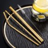 Customized Metal Drinking Eco Friendly 304 Stainless Steel BPA Free Metallic Straw