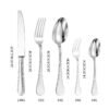 CJ-0008   Cutlery Set // stainless Steel Cutlery Hotel Wedding Flatware Set // bulk Luxury Gold Stainless Steel Cutlery Set