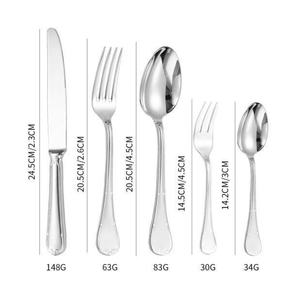 CJ-0008   Cutlery Set // stainless Steel Cutlery Hotel Wedding Flatware Set // bulk Luxury Gold Stainless Steel Cutlery Set