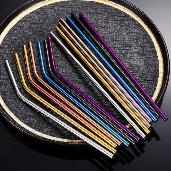Customized Metal Drinking Eco Friendly 304 Stainless Steel BPA Free Metallic Straw