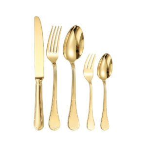 banner4 CJ-0008   Cutlery Set // stainless Steel Cutlery Hotel Wedding Flatware Set // bulk Luxury Gold Stainless Steel Cutlery Set