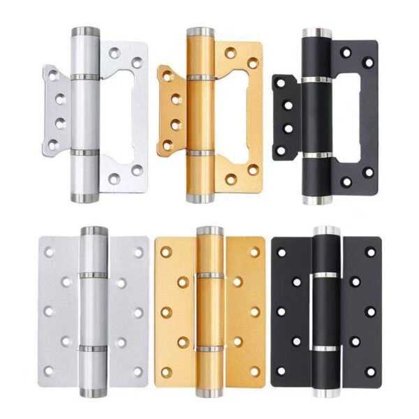 Hydraulic 5-inch hinge can be used for bufferless concealed doors. It features damping effect, silent spring, and is suitable for both left and right installation on wooden doors. It will rebound and supports customization of other sizes