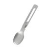 CJ-0017   Camp Utensils 304 Frame Lock Foldable Fork Spoon Lightweight Outdoor Tableware Camping Cutlery for Camping Picnic