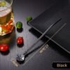 304 Stainless Steel Straw, Detachable Filter Straw Spoon, Juice Coffee Stirring Straw Filter Spoon