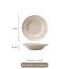 High-end Kitchen Tableware Ceramic Bowl Plates Sets Nordic White Ceramic Dinnerware Sets Luxury Crockery Dinner Sets