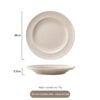 High-end Kitchen Tableware Ceramic Bowl Plates Sets Nordic White Ceramic Dinnerware Sets Luxury Crockery Dinner Sets