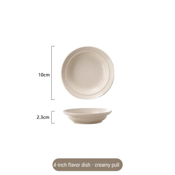 High-end Kitchen Tableware Ceramic Bowl Plates Sets Nordic White Ceramic Dinnerware Sets Luxury Crockery Dinner Sets