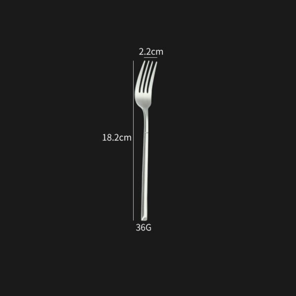 CJ-0018   Wholesale Fork Knife and Spoon Silver Besteck Set 4pcs/5pcs Silverware Stainless Steel Flatware Thicken Cutlery Set for Feast