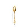 CJ-0015   Bulk Gold Titanium Dinner Knife Spoon Fork Cutlery Set Luxury High Quality Stainless Steel