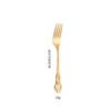 CJ-0015   Bulk Gold Titanium Dinner Knife Spoon Fork Cutlery Set Luxury High Quality Stainless Steel