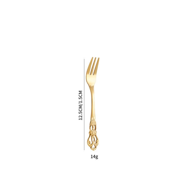 CJ-0015   Bulk Gold Titanium Dinner Knife Spoon Fork Cutlery Set Luxury High Quality Stainless Steel
