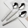 CJ-0019  Stainless steel 304 household soup spoon - Thick and cute tableware meteorite series - Creative high appearance level soup spoon