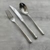 CJ-0022   304 stainless steel thickened western dining set including steak knife, dinner knife, main meal fork, main meal spoon, main soup spoon, dessert knife, dessert fork, dessert spoon, tea spoon, tea fork, butter knife, coffee spoon, fruit fork, ice scoop