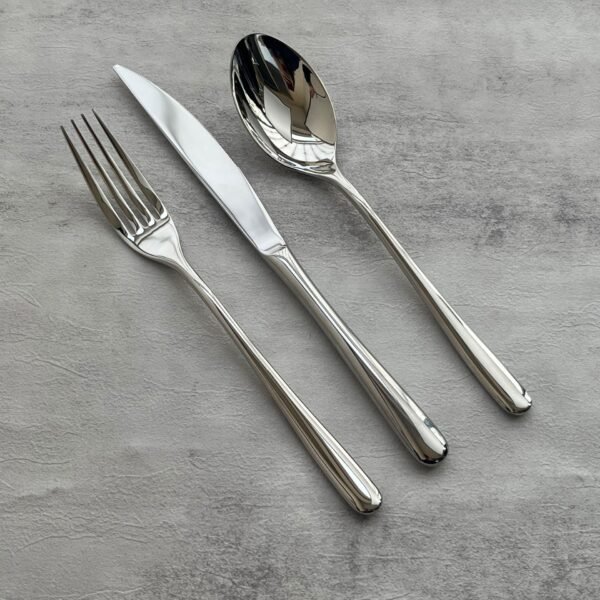 CJ-0022   304 stainless steel thickened western dining set including steak knife, dinner knife, main meal fork, main meal spoon, main soup spoon, dessert knife, dessert fork, dessert spoon, tea spoon, tea fork, butter knife, coffee spoon, fruit fork, ice scoop