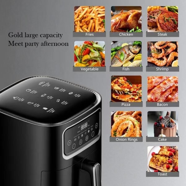 New Arrival Hot Sale High-capacity Mechanical Knob Smart 10L 2400w air Fryer Oven Silver Crest Electric Deep Fryer
