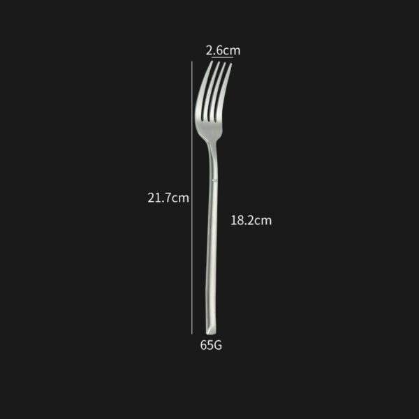 CJ-0018   Wholesale Fork Knife and Spoon Silver Besteck Set 4pcs/5pcs Silverware Stainless Steel Flatware Thicken Cutlery Set for Feast