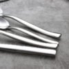 CJ-0032   Wave Handle Stainless Steel Knife, Fork and Spoon Set for Western Cuisine. Wave Thickened Series