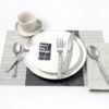 CJ-0010   Stainless steel creative set of cutlery (forks, knives, spoons) with rope texture handle It is made using a retro distressed technique Suitable for hotels and restaurants. Customizable set gift box is available