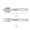 CJ-0017   Camp Utensils 304 Frame Lock Foldable Fork Spoon Lightweight Outdoor Tableware Camping Cutlery for Camping Picnic