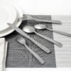 CJ-0010   Stainless steel creative set of cutlery (forks, knives, spoons) with rope texture handle It is made using a retro distressed technique Suitable for hotels and restaurants. Customizable set gift box is available