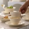 High-end Kitchen Tableware Ceramic Bowl Plates Sets Nordic White Ceramic Dinnerware Sets Luxury Crockery Dinner Sets