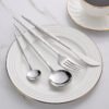 CJ-0003  Our Eco-Friendly Stone Patterned Cutlery Set Pointed Handle Durable Rust-Proof Made of Food-Grade Stainless Steel