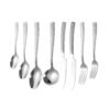 CJ-0020   304 stainless steel hammered pattern European-style tableware knife, fork and spoon, thickened water cube steak knife, dessert spoon, ladle and spoon