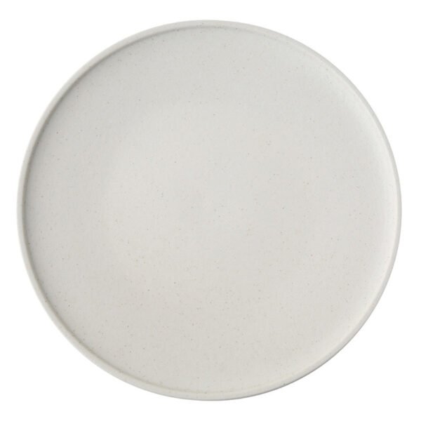 Matte Ceramic Dinner Plate White Round Spaghetti Pasta Fruit Dessert Steak Sushi Flat Serving Side Plate Restaurant Tableware