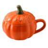 Halloween pumpkin creative personalized ceramic cup, spoon set and coffee cup
