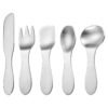 CJ-0030   304 stainless steel ice cream ice cream dessert small handle spoon for household use, children's mini creative knife, fork and spoon