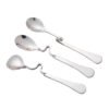 CJ-0031   S-shaped handle serving cup spoon - made of stainless steel, suitable for coffee spoons, dessert spoons, with creative design, can be hung on the cup wall