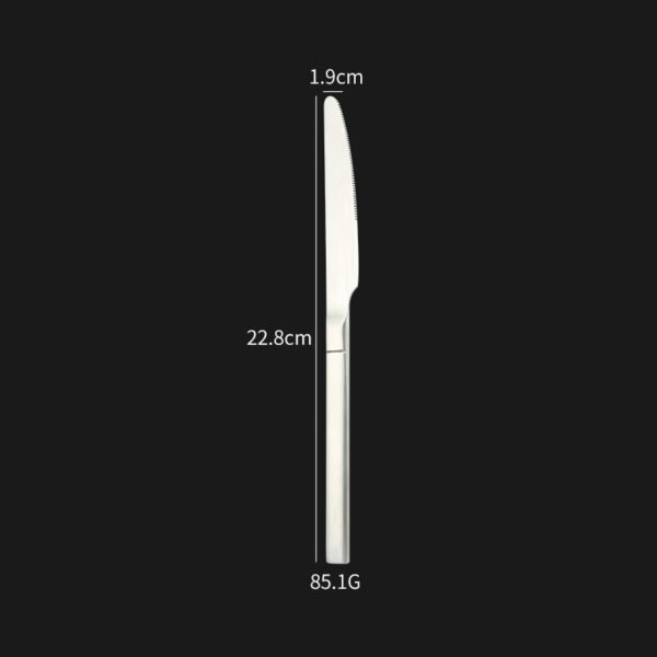 CJ-0018   Wholesale Fork Knife and Spoon Silver Besteck Set 4pcs/5pcs Silverware Stainless Steel Flatware Thicken Cutlery Set for Feast