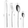 CJ-0002 Factory Wholesale High Quality Mirror Polish Flatware Stainless Steel Tableware Set for Restaurant Wedding