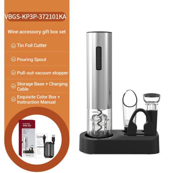 Premium Gift Set Electric Wine Opener Promotional Gift Electric Wine Opener Battery Rechargeable Operated Wine Opener