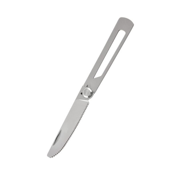 CJ-0017   Camp Utensils 304 Frame Lock Foldable Fork Spoon Lightweight Outdoor Tableware Camping Cutlery for Camping Picnic