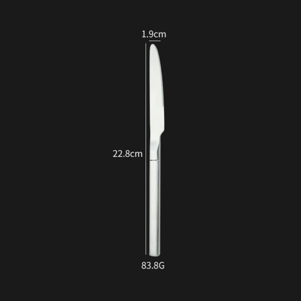 CJ-0018   Wholesale Fork Knife and Spoon Silver Besteck Set 4pcs/5pcs Silverware Stainless Steel Flatware Thicken Cutlery Set for Feast