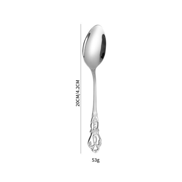 CJ-0015   Bulk Gold Titanium Dinner Knife Spoon Fork Cutlery Set Luxury High Quality Stainless Steel