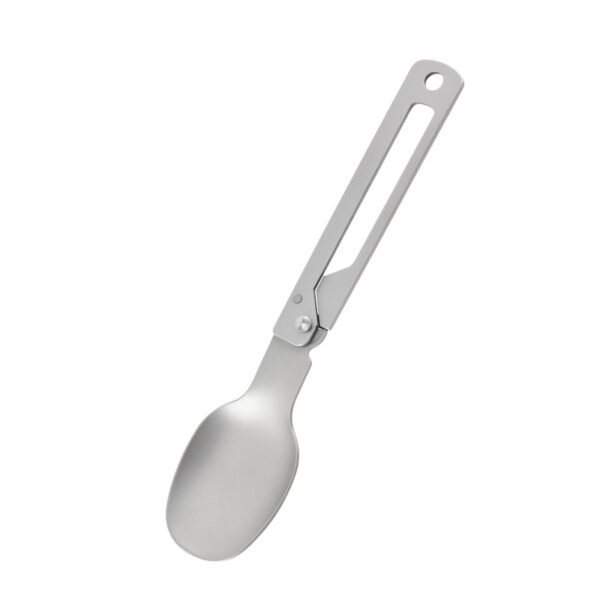 CJ-0017   Camp Utensils 304 Frame Lock Foldable Fork Spoon Lightweight Outdoor Tableware Camping Cutlery for Camping Picnic