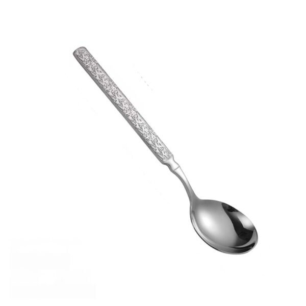 CJ-0019  Stainless steel 304 household soup spoon - Thick and cute tableware meteorite series - Creative high appearance level soup spoon