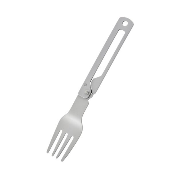CJ-0017   Camp Utensils 304 Frame Lock Foldable Fork Spoon Lightweight Outdoor Tableware Camping Cutlery for Camping Picnic