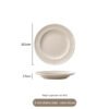 High-end Kitchen Tableware Ceramic Bowl Plates Sets Nordic White Ceramic Dinnerware Sets Luxury Crockery Dinner Sets