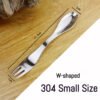 CJ-0016   Custom logo Easy Clean and Carry Mirror Polish Reusable Stainless Steel Metal Spork Metalen
