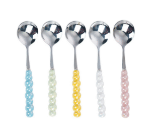 微信图片_20250821233942_30_5 SLCJ-0004   Creative Western Cuisine Pearl Series Tableware Set, with piano finish handles. Includes knives, forks and spoons. Available in 5 colors. Comes in 304/410 two types of stainless steel materials