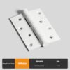 304 stainless steel 4-inch white hinge thickened invisible door bedroom bathroom wardrobe hinge hardware